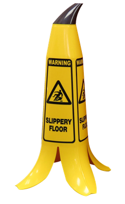 BANANA CONE - Banana Cone - Slippery Floor - English / Arabi