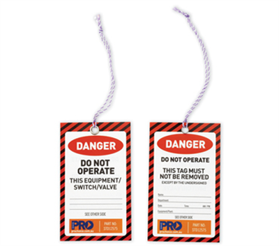 DANGER Safety Tags.