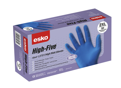 Hi-Risk Latex Gloves Box 50