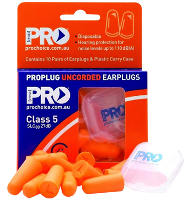 Pro-plug Class 5 Ear Plugs (10 pair per Pack)