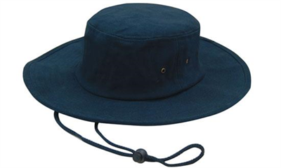 Brushed Heavy Cotton Full Brim Hat