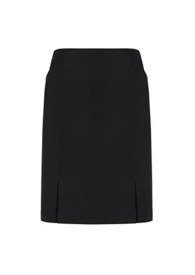 Womans Front Pleat Detail Straight Skirt