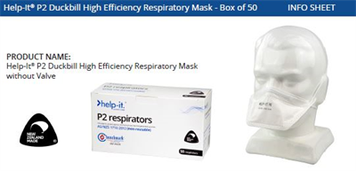 Help-It® P2 N95 Duckbill High Efficiency Respiratory Mask