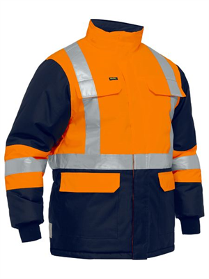 Bisley X Taped Two Tone Hi Vis Freezer Jacket