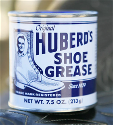 Huberd's Leather Shoe Grease Can