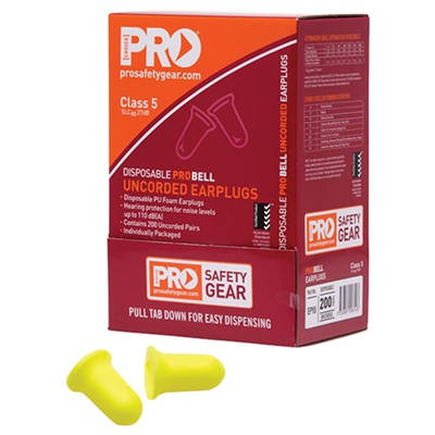 ProPlug Bell Class 5 Ear Plugs (200 pair per Box)