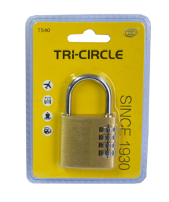 Tri-Circle Combination Padlock